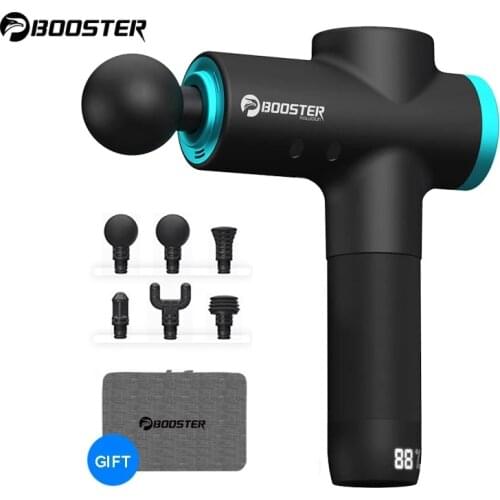 Booster M2-12V LCD Display Massage Gun Professional Deep Muscle Massager Pain Relief Body Relaxation Fascial Gun Fitness