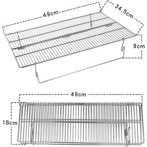 LBER Folding Campfire Grill Stainless Steel Portable Outdoor Camping Barbecue Accessories for Grilling Cooking