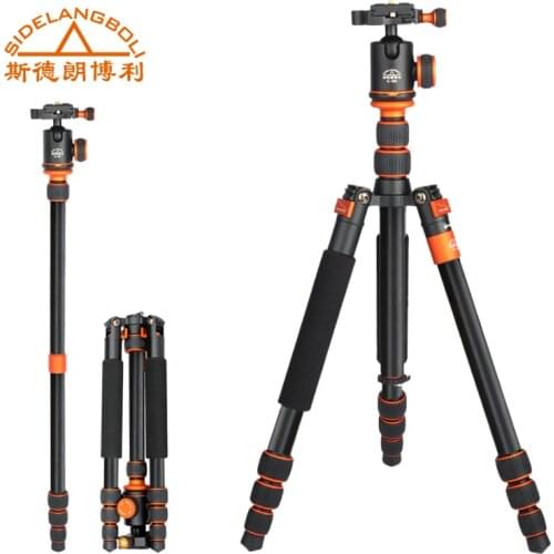 SL288A 57" Professional Lightweight Compact Aluminum Travel Tripod Monopod Stand For DSLR Camera with Ball Head & Tripod Bag