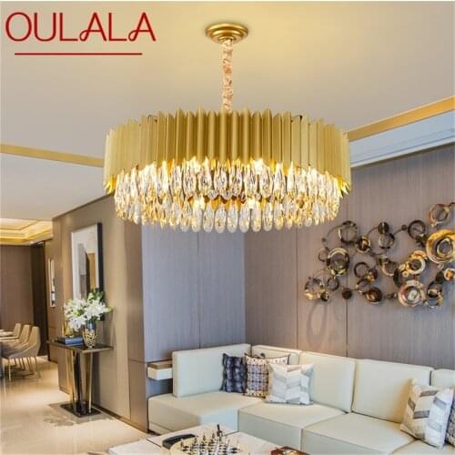 OULALA Chandelier Lamp Fixtures Luxury Gold Pendant Light Postmodern Home LED for Living Dining Room