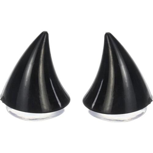 Motorcycle Helmet Corner Horn Decoration Accessories Resilient Suction Cup Soft Horn Decoration Headwear