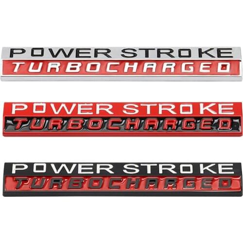 Power Car Sticker Badge Emblem Decals for Ford F-150 F150 Power Stroke Turbocharged Focus Fiesta Kuga Escort BMW M power KIA