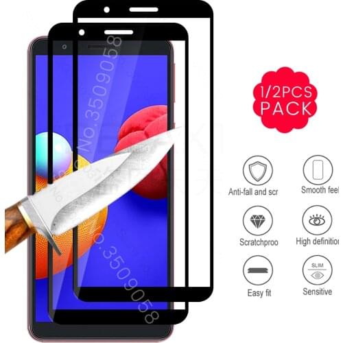 Cамсунг a 01 core стекло 1/2Pcs tempered glass for samsung gelaxi a01 core protective glass for galaxy a01core sm-a013f/ds 5.3
