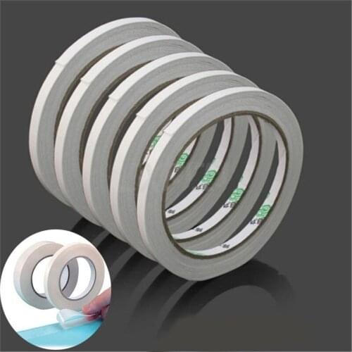 10 PC 8M white super strong double-sided tape paper strong ultra-thin high-viscosity double-sided tape stationery fast delivery