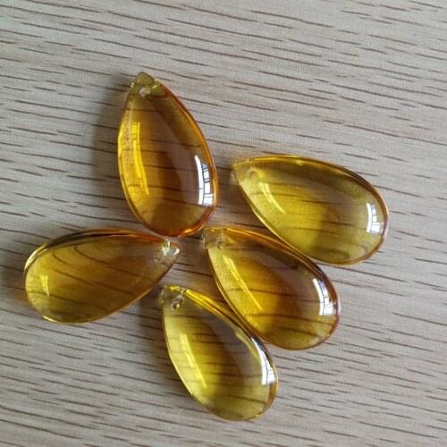 30pcs/lot,38mm topaz color crystal glass chandelier lighting pendant prism droplet parts free shipping