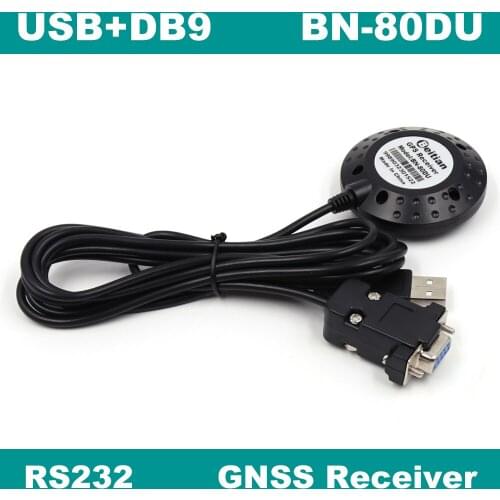 BEITIAN DB9 female+USB male connector Ubx M8030-KT RS-232 GNSS receiver Dual GPS/GLONASS receiver,BN-80DU