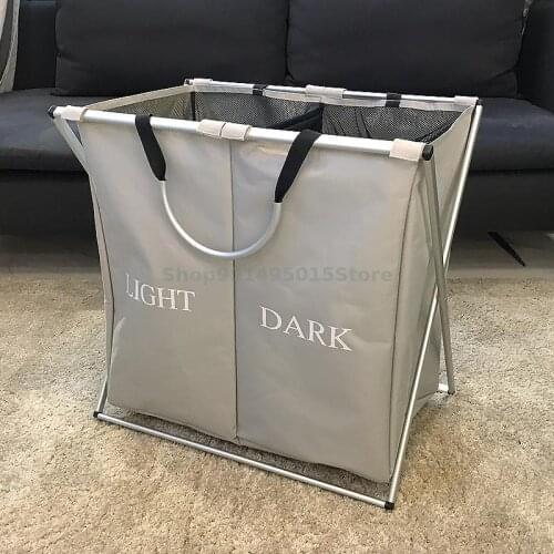 Foldable Large Dirty Clothes Hamper Portable Oxford Cloth Waterproof And Moisture-proof Storage Basket Dirty Clothes Bucket