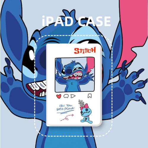 Disney Stitch Cover for IPad Pro Case for IPad Mini 1 2 3 Case for 9.7 2017 2018 IPad Air 1 2 9.7 Tablet Soft Fundas