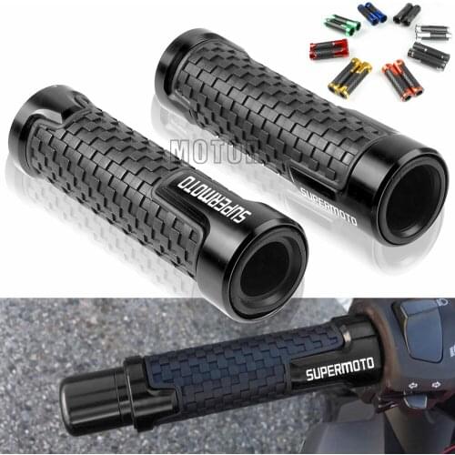 For 640 LC4/690 Supermoto/R Motorcycle Motor 7/8"22mm Universal Aluminum Rubber Anti-Slip Handle Bar Handlebar Hand Grips