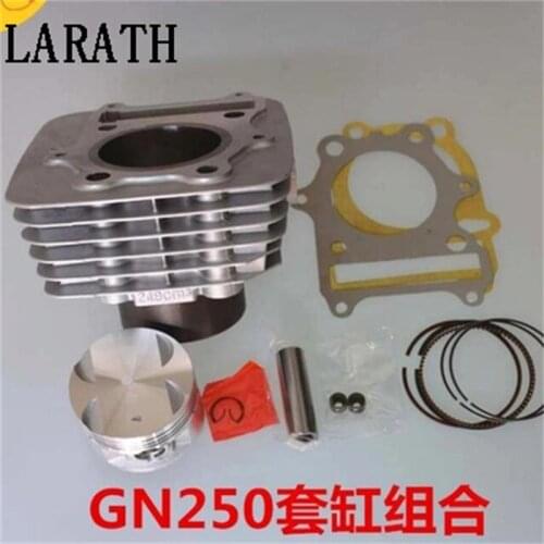 72MM 249cc Motorcycle Cylinder Kit With Piston Cylinder block And Pin for SUZUKI GN250 GZ250 DF250 LT250 DR250