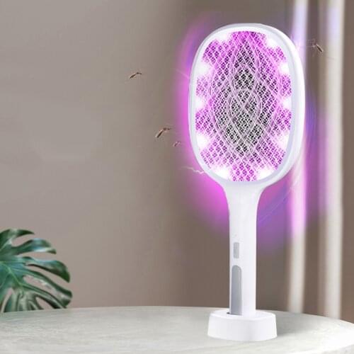 Electric Mosquito Killer Insect Racket Electric Electric Trap Rechargeable With UV Lamp USB Summer Fly Swatter Trap Home Bug