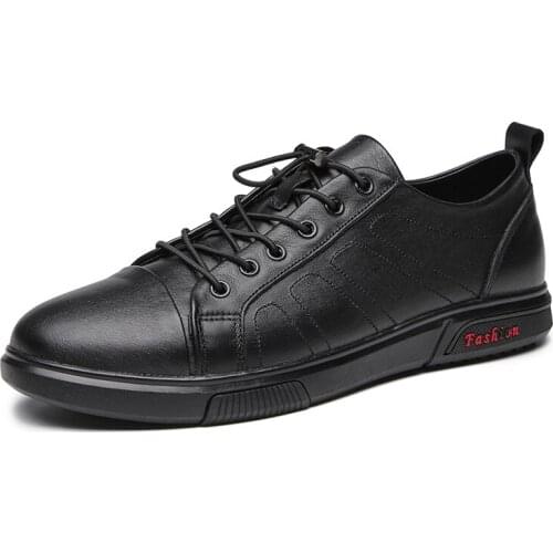 Genuine Leather Sneakers Men Shoes Lace-up Antiskid Outdoor Shoes High Quality Handmade Leisure Walk Footwear Male Casual Flats