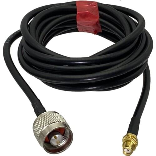 RG58 Cable N Male Plug to SMA Female Jack Bulkhead Connector RF Jumper pigtail Straight 6inch~20M