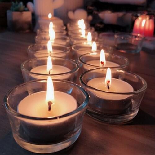 Christmas Tealight Glass Candle Holder Small Cylinder Candelabros Portavelas Nordic Candlestick Transparent Wedding Table Decor