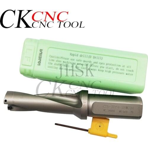 WC Series Drill Bites Insert Drill Metal Drill Bits 24mm Depth 3D Indexable U Drill Machinery Lathes CNC Water High Speed Drill