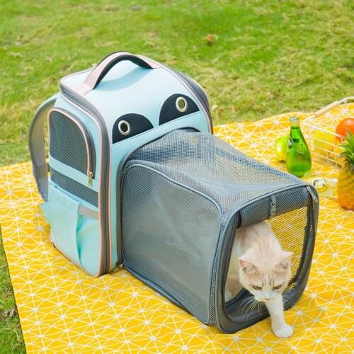 Pet Expandable Backpacks Foldable Pet Carrier Bags Kitten Puppy Small Animals Breathable Outdoor Carrier Backpack Pet Supplies