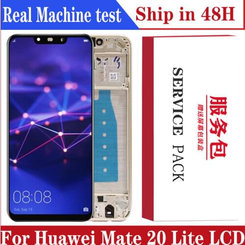 10PCS/LOT free shipping 6.3'' Display with Frame Replacement for Huawei Mate 20 Lite LCD Touch Screen Digitizer Mate20 Lite