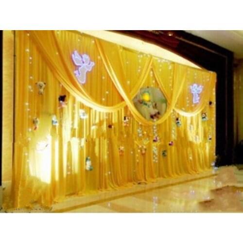 Wedding curtain decoration Party Backdrop Drapes Curtain 10ft*20ft stage decoration banquet stage wedding stage background