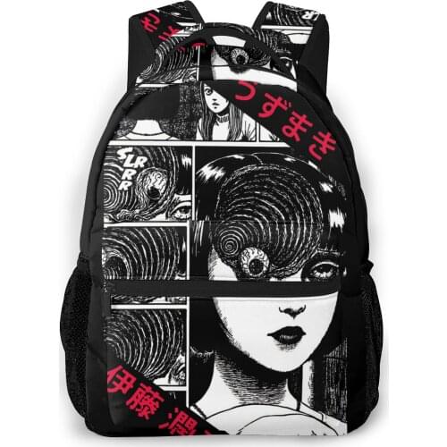 Uzumaki Art New Pattern knapsack Junji Ito Teens Books Backpack