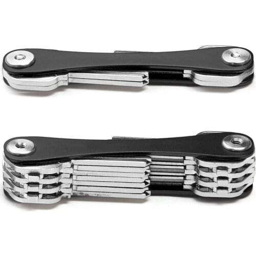 Key Smart Holder Wallet Door Keys Holder Metal Keychain for Car Keys Pocket Toosl Metal Hosekeeper Compact Key Organizers