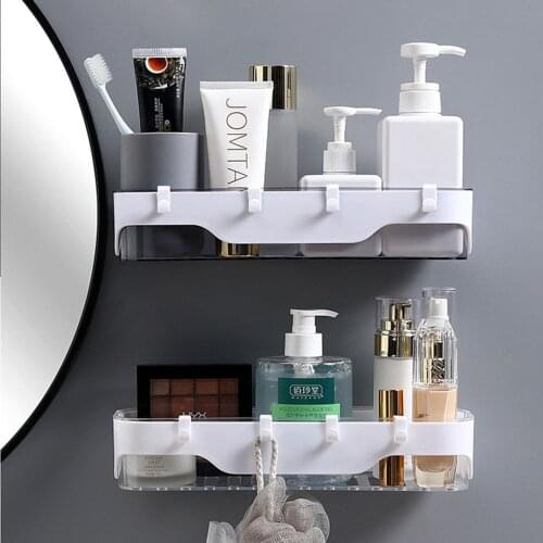 Bathroom Kitchen Accessories Shelf Organizer Toilet Wall Hanging Bathroom Suction Wall Shelf Creative Shelf Toilet Storage Rack