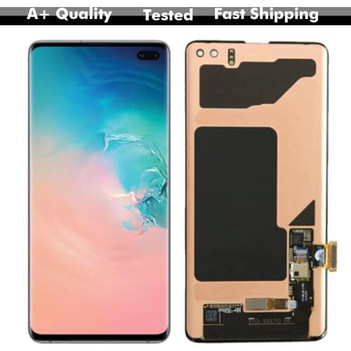 AAA Quality AMOLED Lcd 6.4'' For Samsung Galaxy S10 Plus S10+ Lcd Display Touch Screen Panel Glass Assembly Free Tools