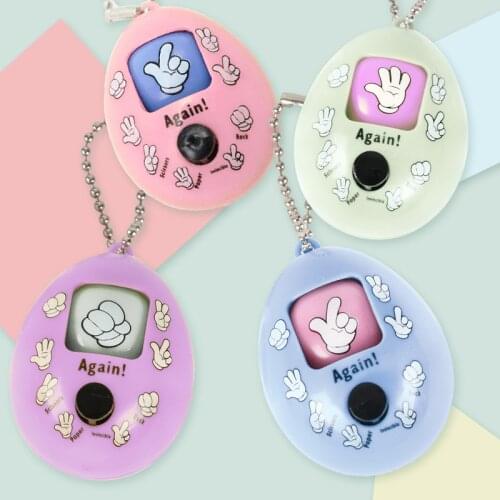 1pc Childrens Cartoon Guessing Toy Family Games Paper Scissors Funny Play Toy Face Doll Round Egg For Baby Kids Funny Gift