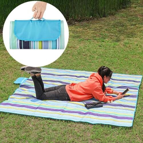 150/200cm Outdoor Camping Portable PVC Thick Picnic Blanket Foldable Multiplayer Mat Spring Outing Mat Beach Blanket