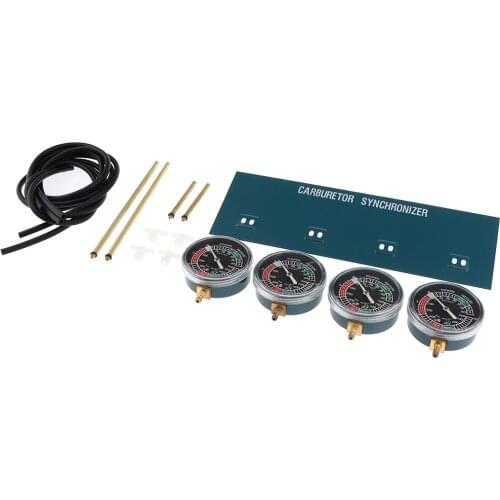 4Pcs Motorcycle Carb Vacuum Plastic Motorcycle Carburetor Synchronizer Carb Vacuum Gauge Balancer Synchronizer Tool Kits