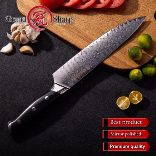 Grandsharp 8 Inch Chef Knife Japanese 67 Layers Damascus VG-10 Steel Kitchen Knives High Quality Cleaver Cooking Tool G10 Handle