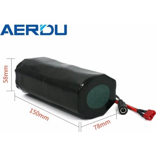 AERDU cylindrical 36V 10S2P 7Ah 18650 lithium LI-ION Rechargeable battery pack 400Watt 350W electric car bike bicycle scooter