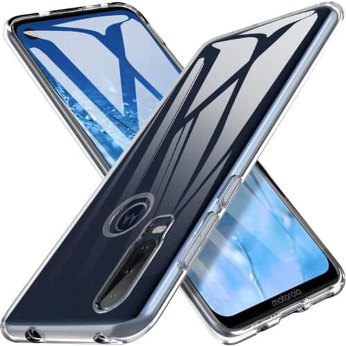 Moto One Vision Case Moto One Action Cover Ultra Thin Clear Soft TPU Back Case For Motorola One Vision XT1970 Coque