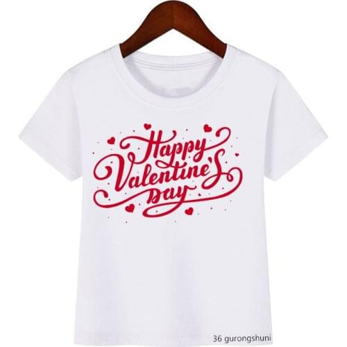 Kids t-shirt happy birthday pattern print for children birthday dress t-shirt for boys /girls summer Short sleeve white tops