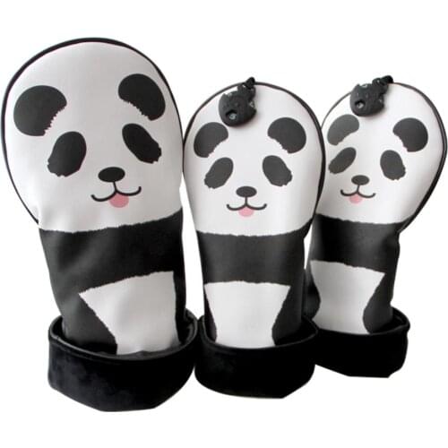 Triple Premium Golf Club Headcover with Exchangeable License Plate