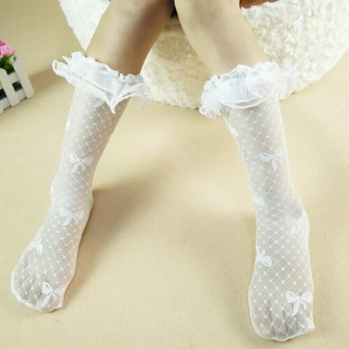 Tights For Girls Cartoon Thin Lace Spring Summer Kids Candy Color Dance Stocking Child Girls Tights