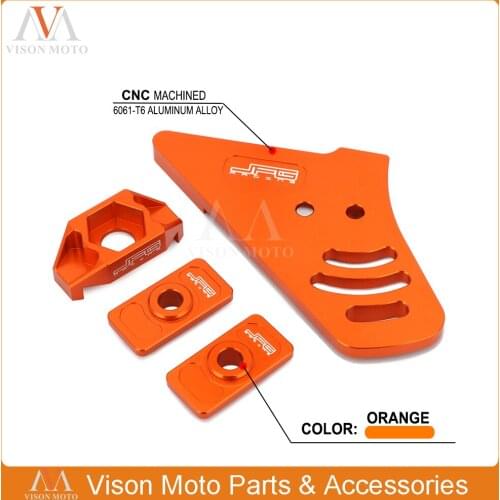 Rear Chain Guide Axle Lock Adjuster Block Kit For KTM SX50 2006-2018 PRO SENIOR LC 2004-2005 Junior 2009 MINI 09-18 SXS50 11-13