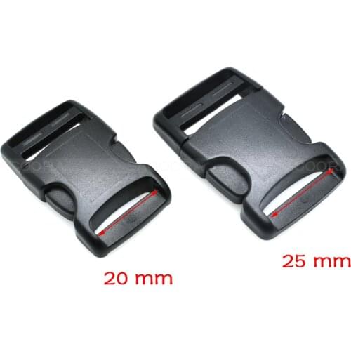 Webbing 20mm 25mm Plastic Arched Side Release Buckle For Backpack Straps Student bag, travel bag, outdoor sports bag accessories