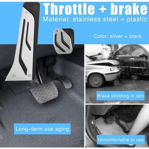 Gas Brake Pedal Pads for BMW M2 M3 M4 M5 M6 i3 i8 16-17 Non Slip Pedal Covers Car Brake Accelerator Accessory