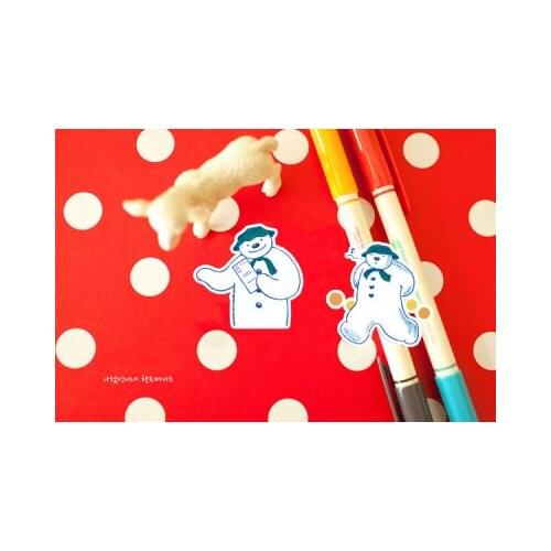 40PCS Cute snowman winter christmasStickers Crafts And Scrapbooking stickers kids toys book Decorative sticker DIY Stationery