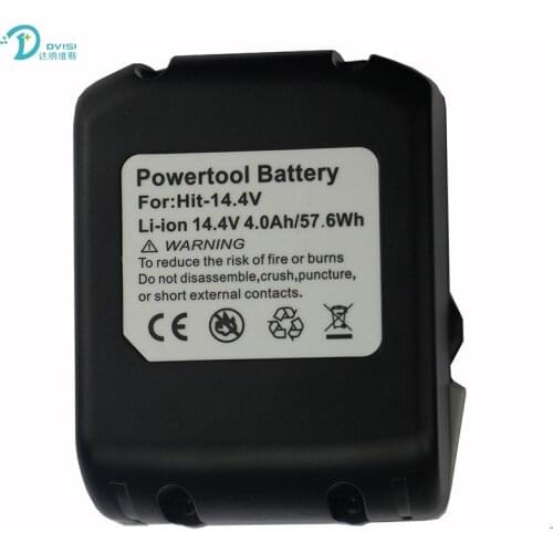 DVISI Brand New 14.4V 4.0Ah Li-Ion Replacement Battery for Hitachi BSL1430 BSL1415 326236 327729 326824 326823 BCL1430 C-2