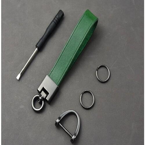 General household leather car key self-defense a variety of colors rack accessories rack keys for home keys