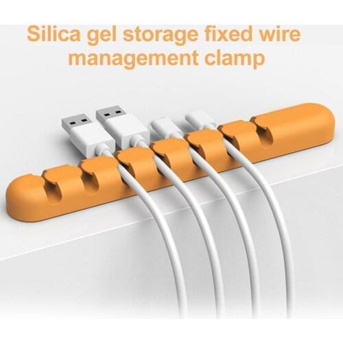 Cable Organizer 5/7 Holes Charge Cable Winder Clips Desk Cord Holder Organizer Wire Management cable management cable holder