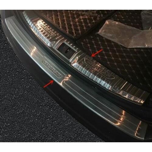 Stainless steel car trunk threshold shield anti-scratch protection car accessories For Volkswagen Sharan 2012-2019