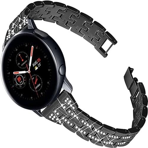 20 22mm Strap for Samsung Galaxy Strap 42/46mm Diamond Active 2 Watch Stainless Steel Bracelet Galaxy Watch3 41/45mm Watchband