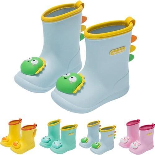 Cartoon Rain Boots For Girls Boys Toddler Baby Pvc Waterproof Rain Boots Non-slip Water Shoes Kids Shoes Детская Обувь Botas