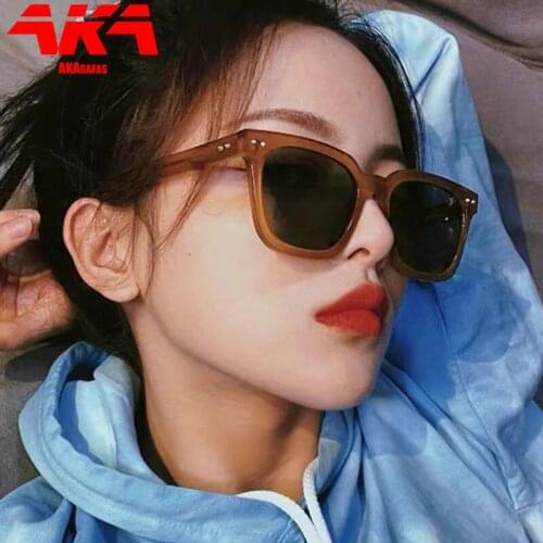 AKAgafas Square Sunglasses Woman 2021 Vintage Rivet Personality Classic Punk Sun Glasses for Men Big Frame Gafas De Sol Mujer