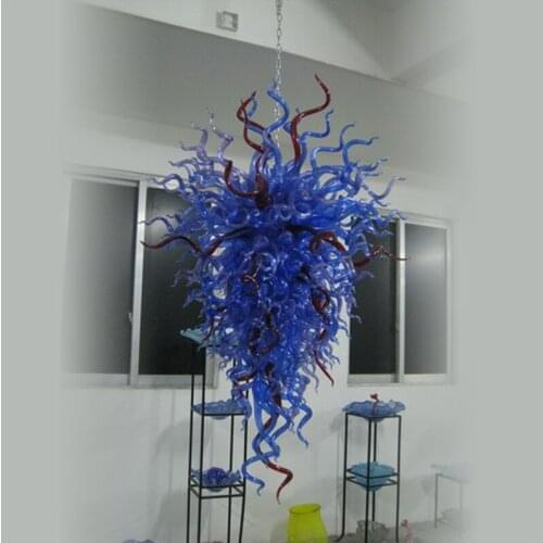 Modern Crystal Custom Decorative Hanging LED Blown Murano Glass Large Chandelier Lightings for Home Decor