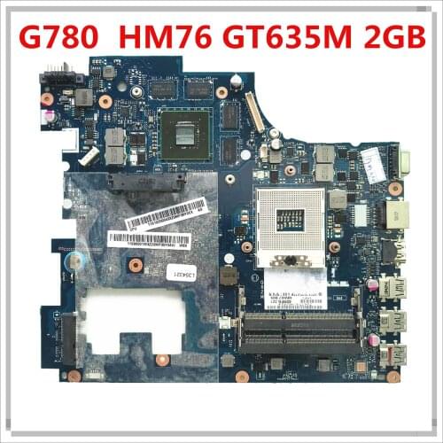 High quality FOR Lenovo G780 Laptop motherboard 90001554 HM76 GT635M 2GB GPU QIWG7 LA-7983P DDR3 100% Tested Fast Ship