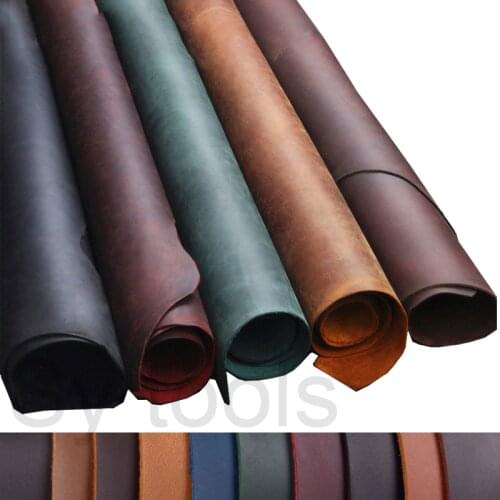 12 colors genuine leather natural cowhide crazy horse leather real fur skin paint for wallet knife case sheath shoes bags