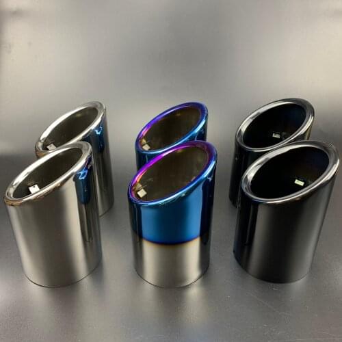 2Pcs New Stainless Steel Rear Exhaust Muffler Tip Pipe TailPipe For Audi A5 2door Coupe 2.0 2008 2009 2011 2012 2013 2014